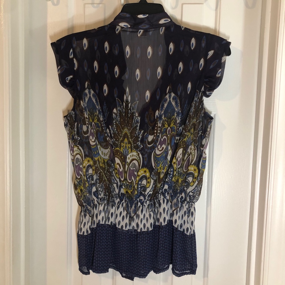 M Romeo & Juliet Sheer Ruffle Blouse - Picture 8 of 8